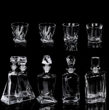 

7 Pcs/Set top quality home crystal whiskey decanter Set luxury whiskey glass for Liquor Scotch Bourbon 200831-06