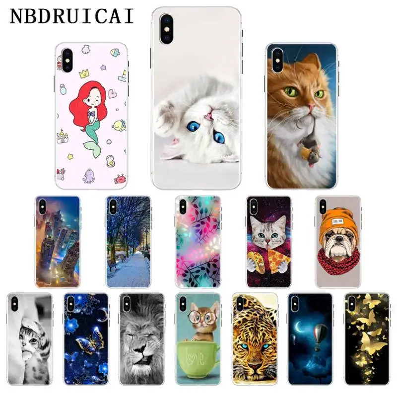 

NBDRUICAI Cute Animal High Quality Silicone Phone Case for iPhone 11 pro XS MAX 8 7 6 6S Plus X 5 5S SE XR cover