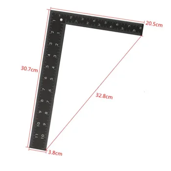 

20x30cm Steel Roofing Square Dual Marking Cabinet Crafts Framing Carpenter Ruler