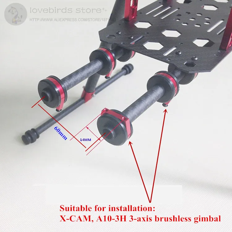 DIY FPV воздушный Дрон алюминиевый сплав зонтик складной Квадрокоптер из чистого углеродного волокна Рама с двойными трубками Электрический шасси