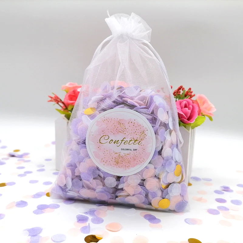 1cm 20g/Bag Party decorations Paper confetti Magical Gold Paper Confetti Wedding Sprinke Push Pop Girl's Baby Shower Unicorn Party Birthday Decoration