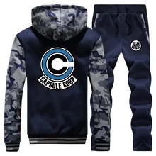 ^^Best Offers Dragon Ball Winter New 2019 Fashion Mens Hooded Camouflage Coat Thick Suit Sportswear Long Sleeve Jackets+Pants 2 Piece Set ^^Best Offers Dragon Ball Winter New 2019 Fashion Mens Hooded Camouflage Coat Thick Suit Sportswear Long Sleeve Jackets+Pants 2 Piece Set
