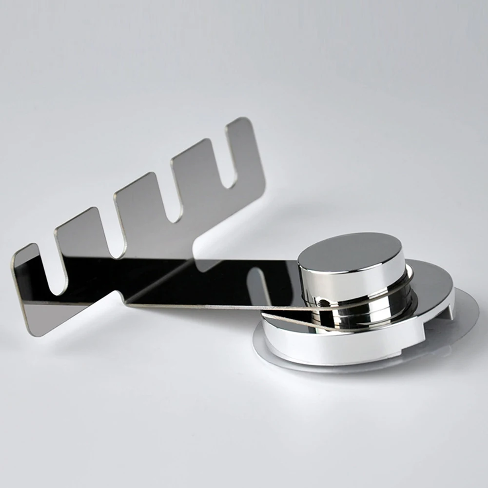 

Organizer Wall Mounted Rack Punch Free Stainless Steel Mirror Bathroom Modern Accessories Tile Toothbrush Holder Hanging Home