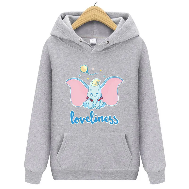 Kawaii/Женская толстовка с капюшоном с принтом слона и мыши; сезон осень-зима года; Женская толстовка с капюшоном для пары девочек; топы для мальчиков; женская одежда