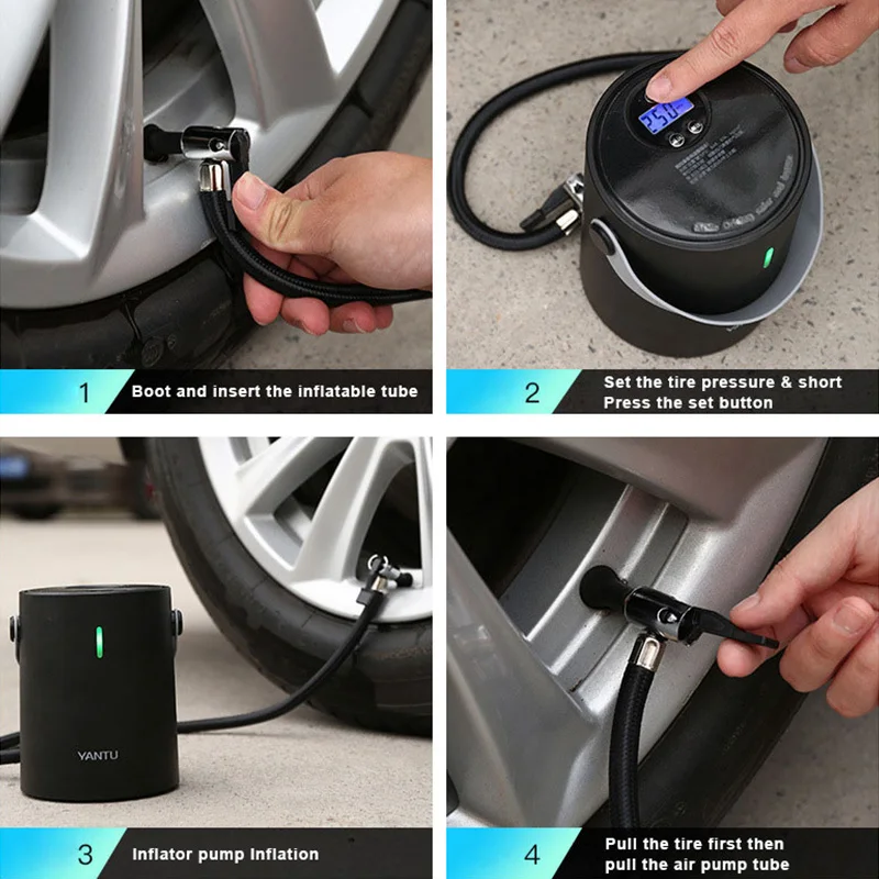 12V 150PSI цифровой автомобильный воздушный компрессор Портативный мини надувной
