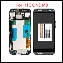 High Quality 100%Tested Well Working LCD Display For HTC ONE M8 LCD Display +Touch Screen and Tools eax61157102 eax61157202 good working tested