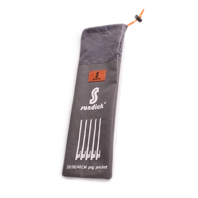

Outdoor Camping Tent Peg Ground Nail Stakes Storage Bag 600D Thick Coating Oxford Cloth Waterproof Drawstring
