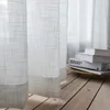 CHAXI Cotton and Linen Fabric White Tulle Sheer Curtains for Bedroom Window Living Room Kitchen Modern Voile Cortinas Drapes 5