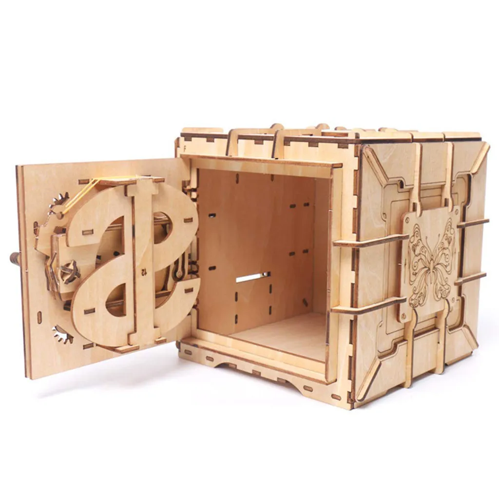 

Mechanical 3D Wooden Puzzle Wooden Box Model Assembled Wooden Puzzle Toy Adults Kids Education Toys Holiday Gift #E