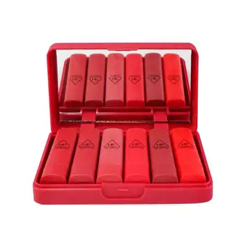 

6pcs/Set Matte Lipstick Set Long-lasting Pumpkin Colors Lips Makeup Set Lipstick With Mirror D2Z4
