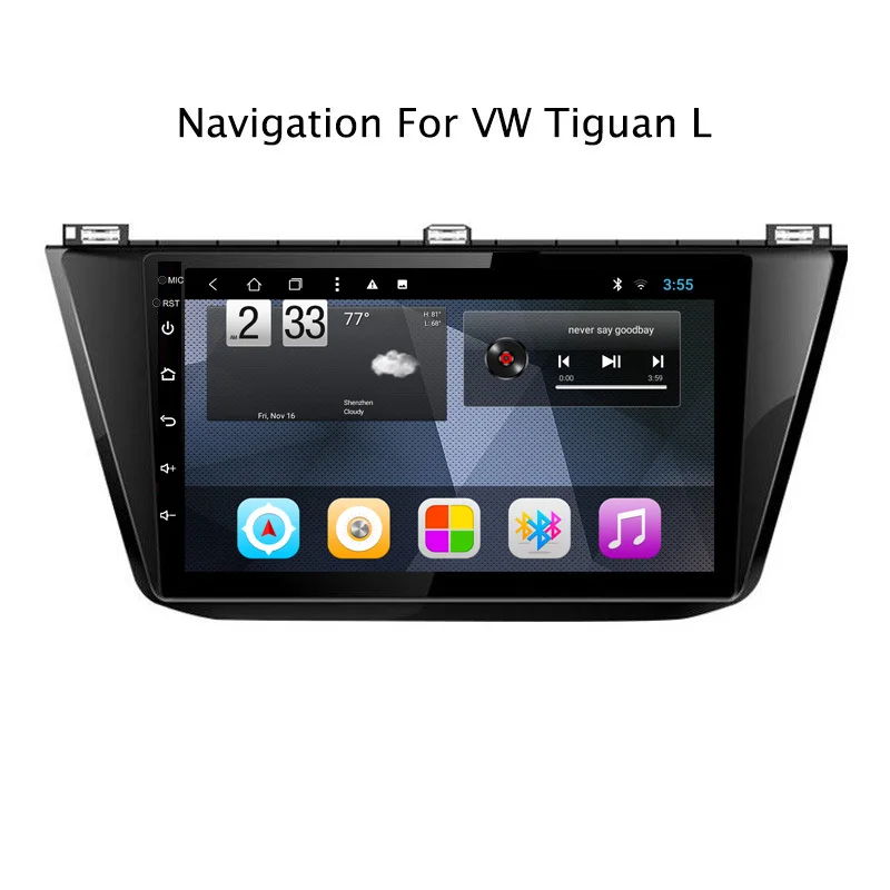 Octa Core Android 8.1 Car DVD GPS Navigation For VW Tiguan L 2017-2018 Radio Stereo with Mirror Link | Автомобили и мотоциклы
