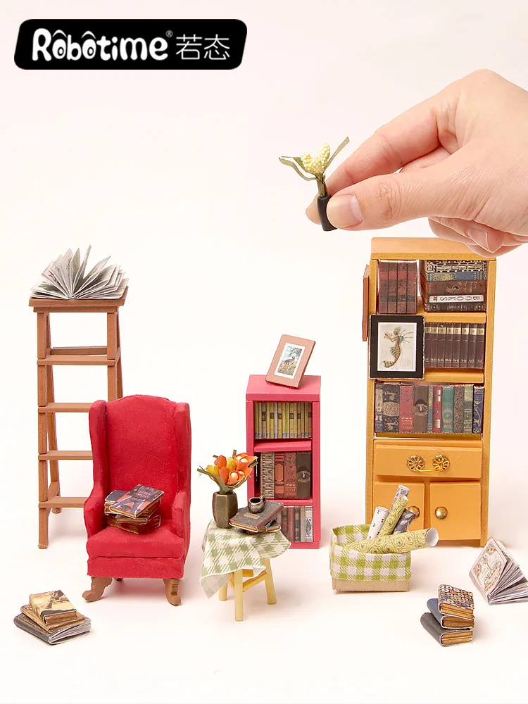 

3D Handmade House Stereo DIY Hut Jigsaw Puzzle Non-Made in China Sam Bookstore Floorra Birthday Gift Women's