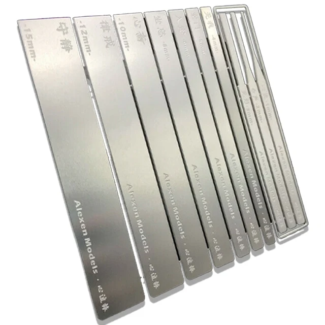 Stainless Steel Model Grinding Stick 10in1 for Gundam Military Aj0069 Heart Flow Thin General Purpose Sanding Rod modeling Tool 1