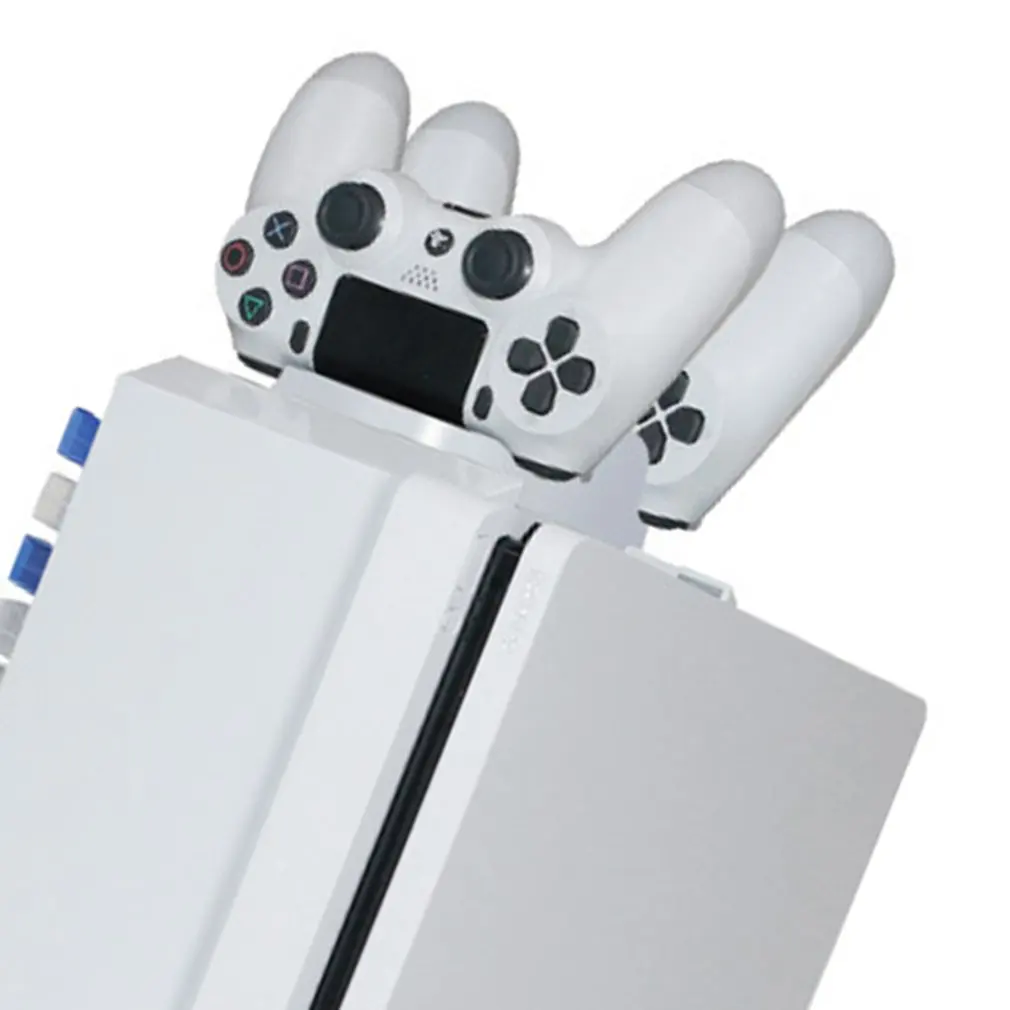 PS4/PS4 Slim/PS4 PRO/PS VR игровой диск станция для хранения консольная стойка держатель с контроллером Move зарядная док-станция Вентилятор охлаждения