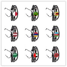 מלטה זמביה זימבבואה לטביה ארמניה אזרבייג 'אן ערב הסעודית איחוד האמירויות מרוקו הלאומי דגל זכוכית כיפת עור צמיד לנשים גברים(China)