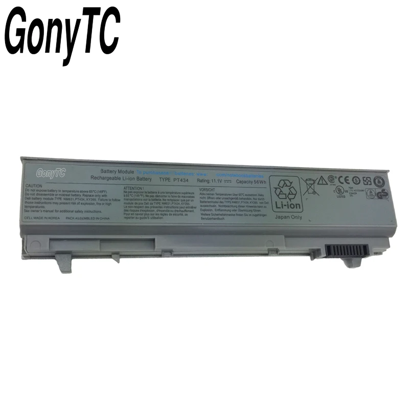 GONYTC PT434 ноутбук Батарея для DELL Latitude E6410 E6510 E6400 E6500 M2400 M4400 M6400 W1193 KY477 U844G