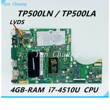 Tp500ln tp500la placa-mãe para asus tp500l tp500ln tp500la placa-mãe do portátil com i7-4510U/4500u cpu 4gb-ram gm teste 100% ok