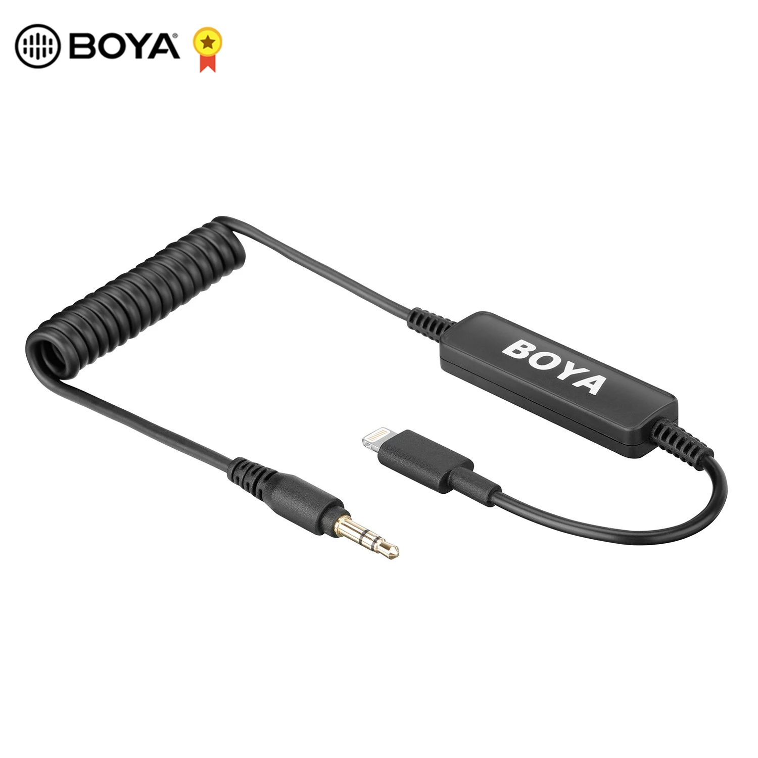 BOYA 3 5 мм со штекером Lightning и аудиокабелем адаптер для микрофона беспроводного by MM1