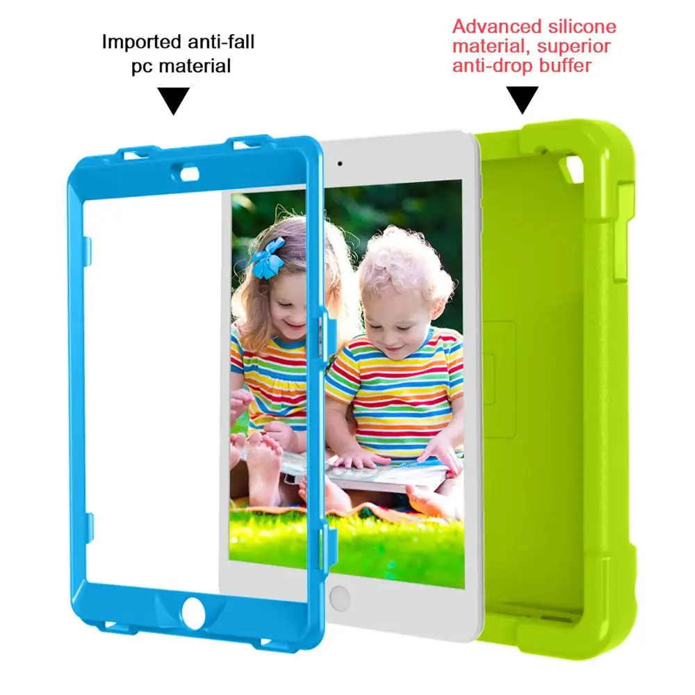 Новинка EVA чехол для iPad mini 4 A1538 A1550 дети 360 Вращающийся противоударный силиконовый мягкая подставка чехол для iPad mini 4