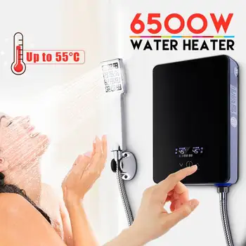 

New Design Electric Hot Water Heater Instant Heating 220V 6500W Overheating Protection Constant Temperature With Shower Nozzle