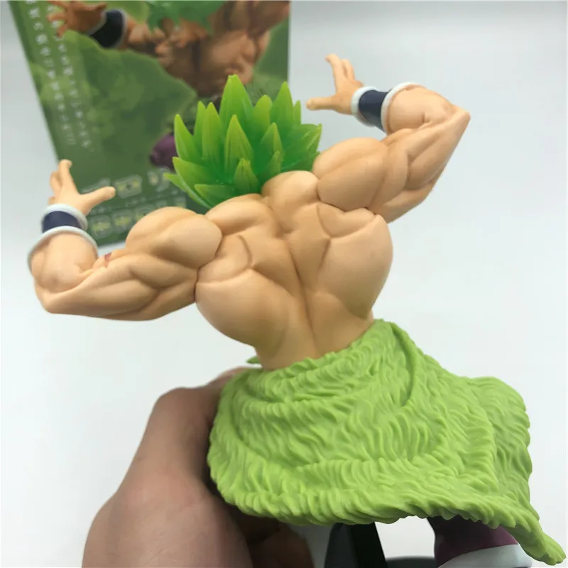 Фильм Ver. Dragon Ball Z Super Broly Super Saiyan Green Roaring Ver. Против Гоку ПВХ Фигурки Модель DBZ 23 см