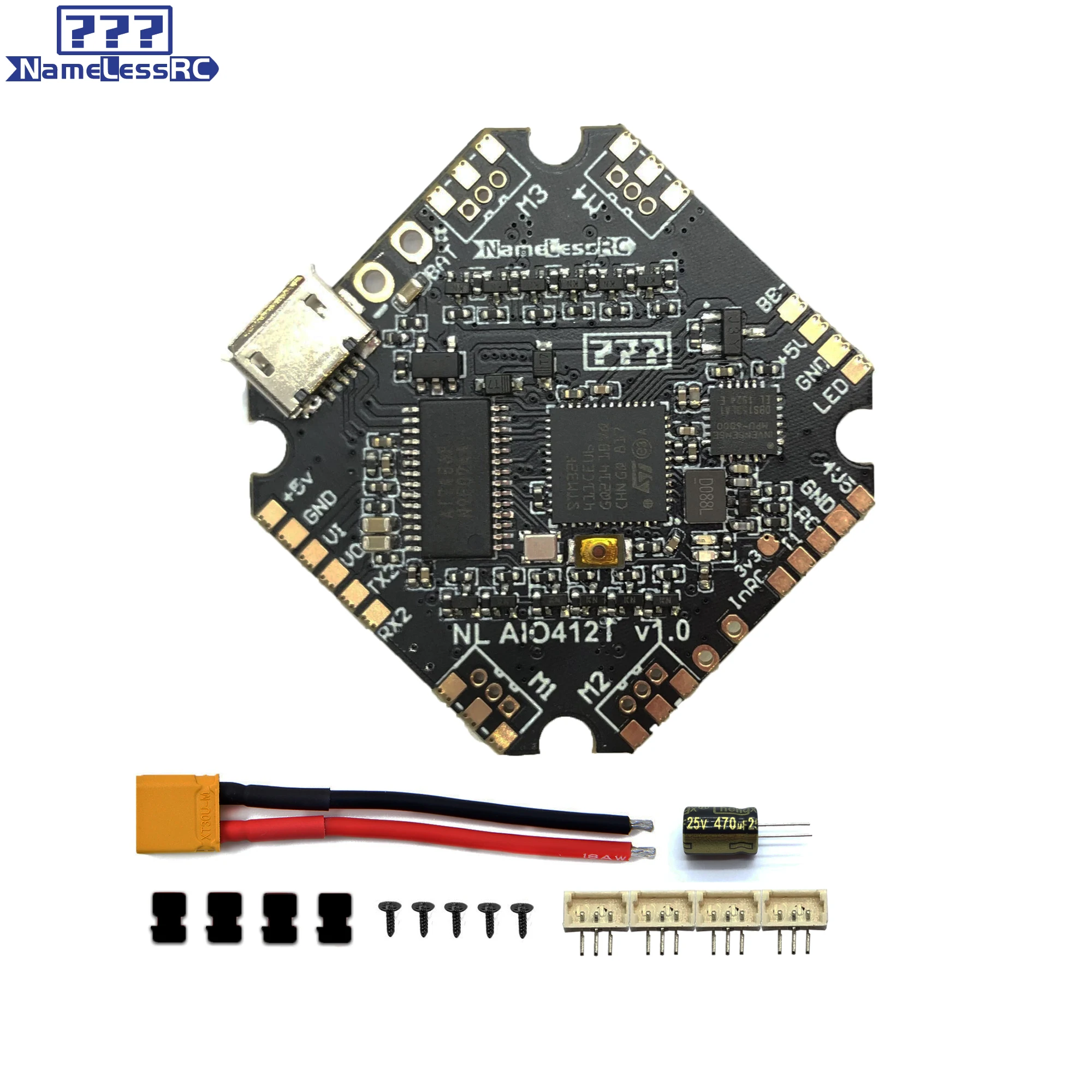 

NameLessRC AIO412T F4 AIO(F411+12A ESC) 2-4S HV DShot600