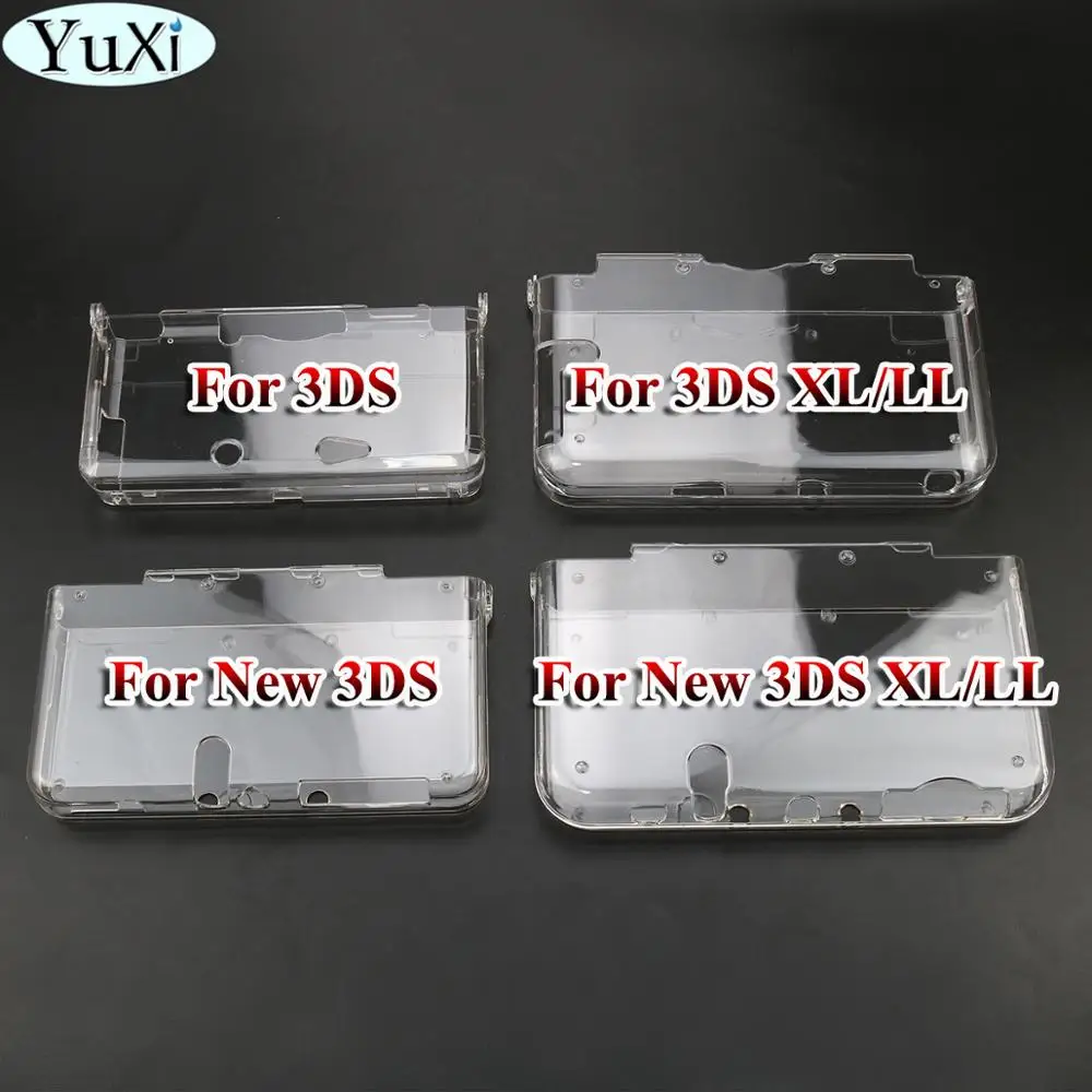 Пластиковый прозрачный Кристальный защитный жесткий чехол YuXi для Nintendo New 3dsxl LL/3DS
