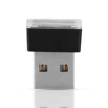 

Car Atmosphere Lights 1pc Mini USB LED Car Interior Light Colorful Neon Ambient Lamp Red/White