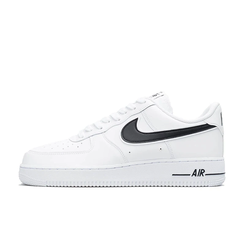 И аутентичный с Nike Air Force 1 07 LV8 белого цвета с рисунком «крокодил» Для Мужчин's Скейтбординг обувь спортивная обувь дизайнерские спортивные 718152-106 - Цвет: AO2423-101