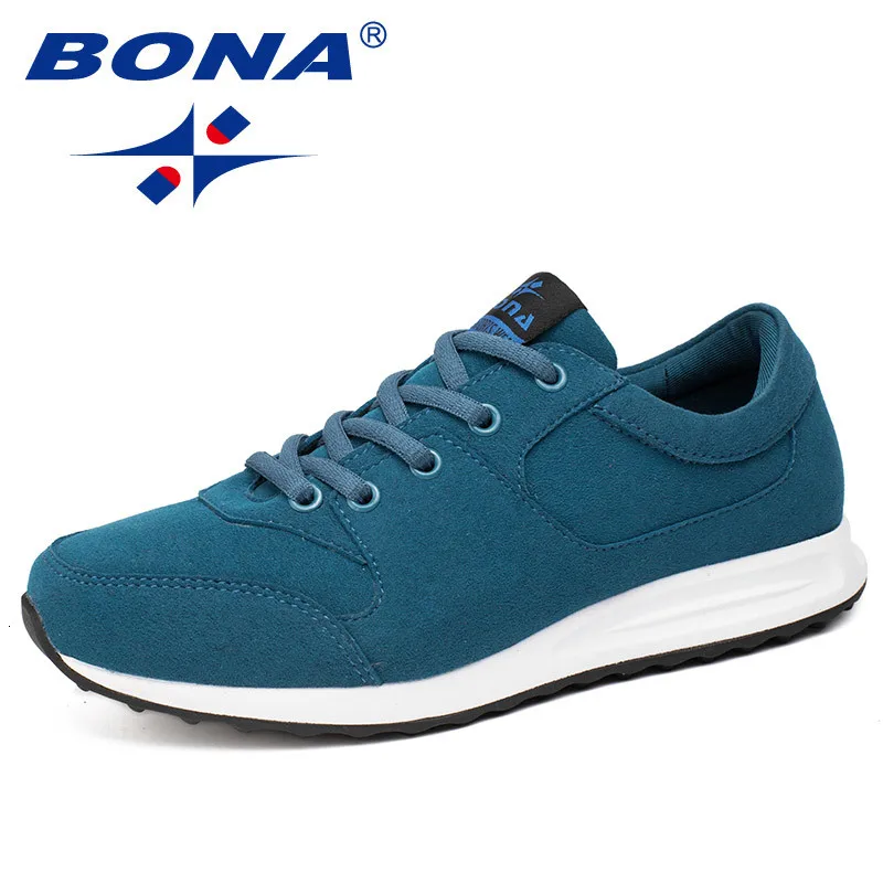 BONA/ стиль; трендовая женская обувь для бега в стиле ретро; прогулочная обувь для бега; кроссовки; удобная спортивная обувь; - Цвет: BLACKISH GREEN