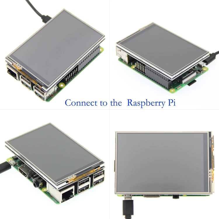 Малиновый пирог 3,5 дюйма 3B+/4B сенсорный экран дисплей поддерживает retropie высокоскоростной SPI