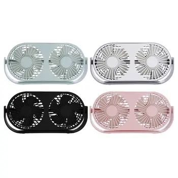 

Small Bean Desktop 2-head Aromatherapy Fan Student 2-leaf Usb Mini Fan Summer Desk Table USB Cooling Fans for Office Home