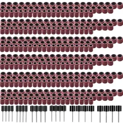 Fashion384 ensemble de ponceuse à tambour, comprenant 360 manchons de bande de ponçage à ongles et 24 mandrins de tambour pour outil rotatif 