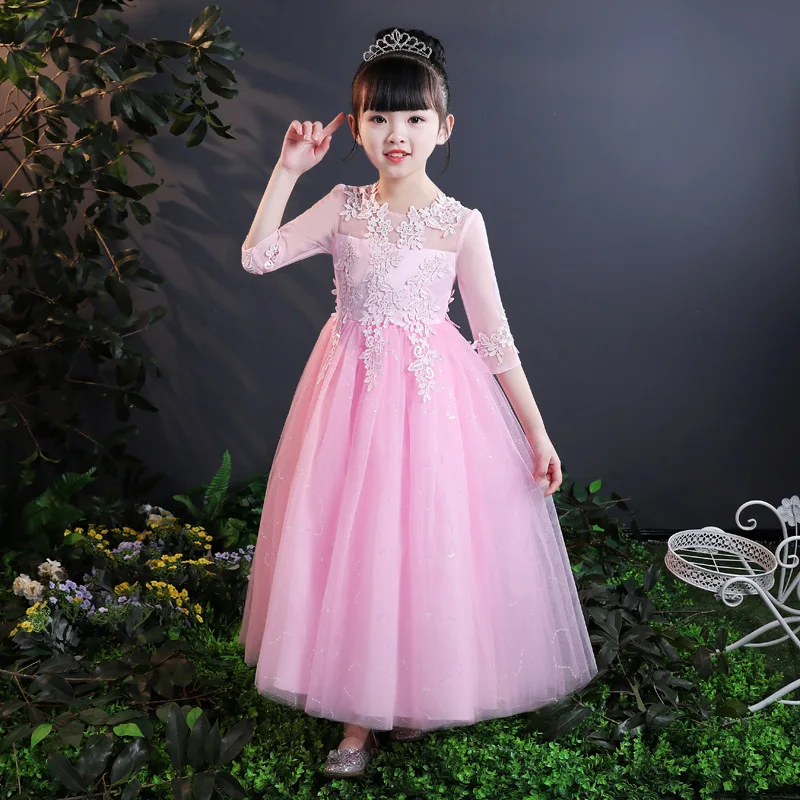 

CHILDREN'S Dress Long Skirts Princess Dress Half-sleeve Shirt 2018 Summer New Style Korean-style Girls' Sleeveless One-piece Dre