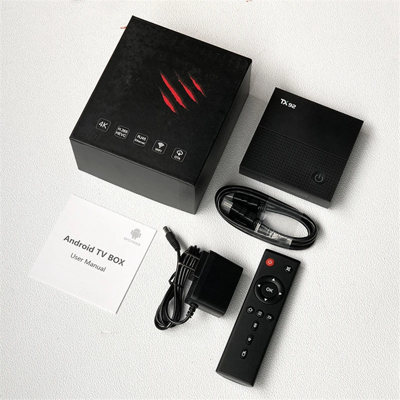 ТВ-приставка es 4K TX92 S912 Восьмиядерный Android 7,1 3g 32G BT 4,1 1000M LAN 64 бит 4K 2,4G/5G Wifi приставка