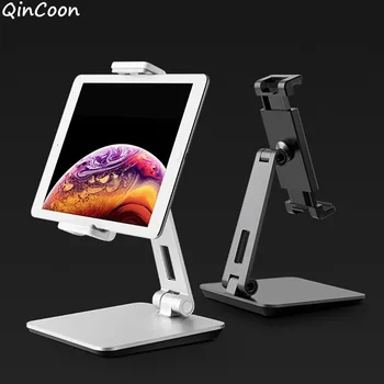 

Dual Adjustable Aluminum Tablet Stand Multi-Angle Foldable Heavy Duty Tablet Holder for iPad Tab Kindle Nintendo Switch(4-12.9")