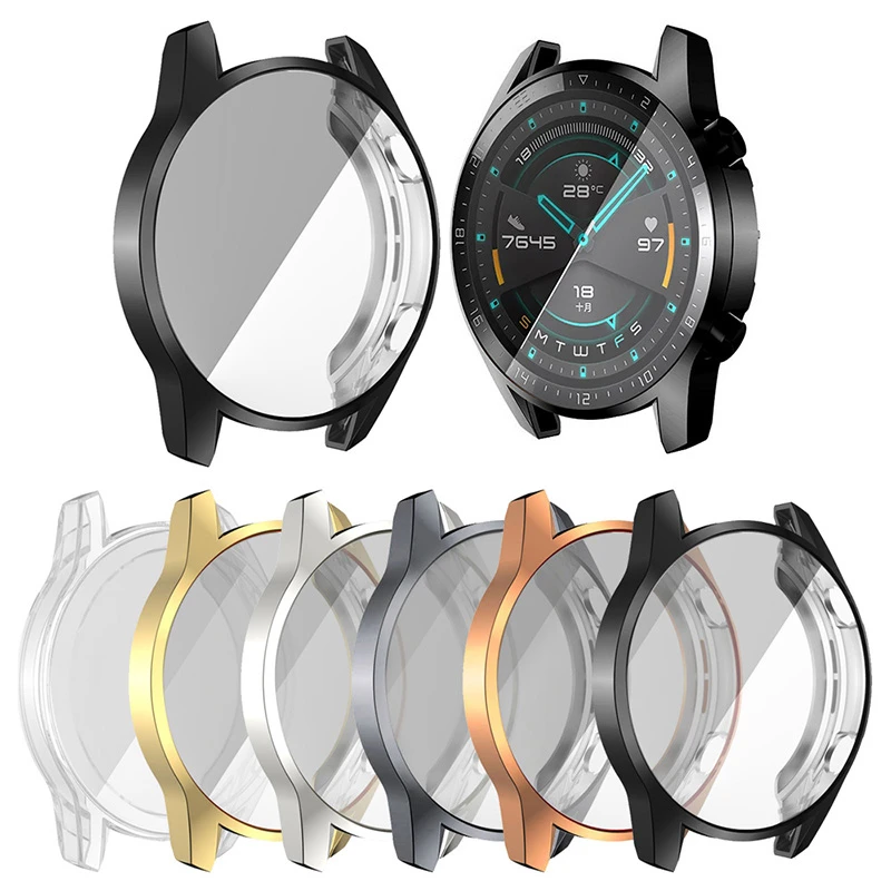 TPU Case for Huawei watch GT 2e GT 2 46mm band Watch GT3 46 mm/GT2e/GT2 Pro  soft All Around Screen Protector cover bumper Cases|Watch Cases| -  AliExpress