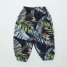 Специальное предложение, противомоскитные штаны для детей летние хлопковые Шелковые штаны-фонарики из тонкой ткани дышащие штаны для мальчиков и девочек