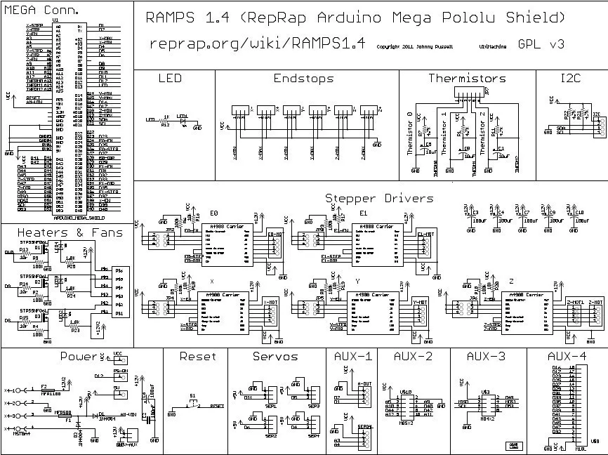 TZT Mega 2560 R3 Mega2560 REV3+ RAMPS 1,4 контроллер для Arduino 3d принтер arduino комплект Reprap MendelPrusa