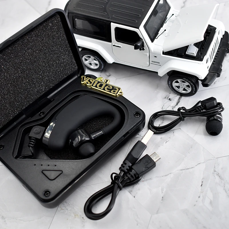 V9 Бизнес Беспроводная Bluetooth гарнитура с микрофоном Голосовое управление Handsfree Car