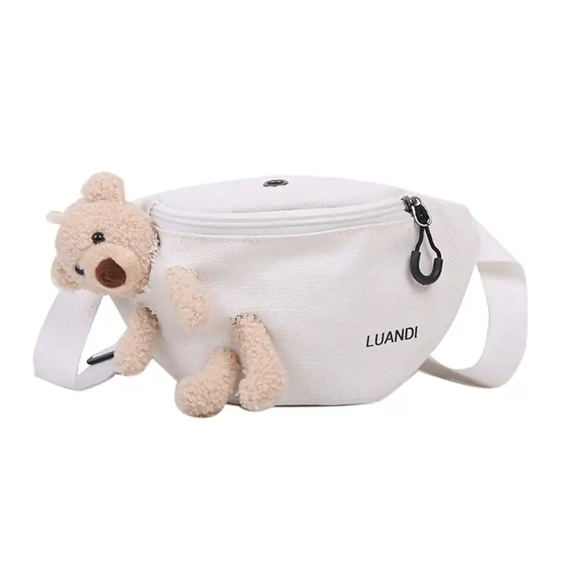 teddy bear with zipper compartment