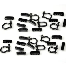 30 шт. Нержавеющая сталь Регулируемая u-образная и o-образная Якорная Скоба для спорта на открытом воздухе веревка для выживания Паракорд Браслет Пряжка аксессуар