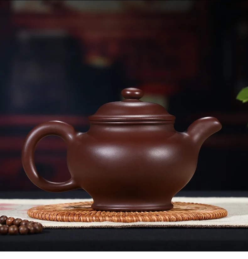 Yixing Глиняный Чайник капельный кувшин Большой размер горшок половина-ручная работа, из фиолетовой глины черный грязевой Дуо qiu чайный горшок производители надписи