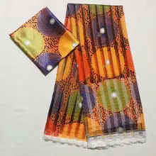 Модная африканская печатная органза и лента ткань толстая лента прозрачная ткань для женщин и мужчин lisa3