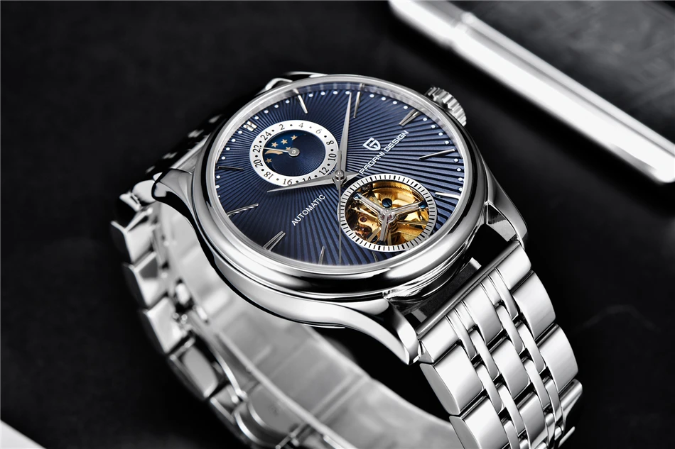 PAGANI DESIGN Top Marke Herrenuhr Mode Tourbillon Automatik Mechanische Uhr Herren Edelstahl Wasserdichte Uhr Relogio Masculino