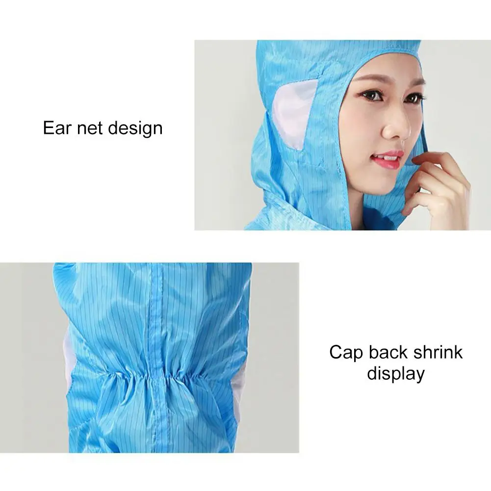 Disposable Protective Gown Protective Coverall Reusable Dust-proof Anti-static Protection Overall Suit With Hood Elastic Cuffs