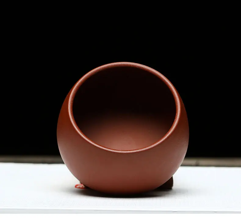 Yixing Raw Ore Half-handmade Yixing Cup Wholesale Tea Cup Agent Raw Ore Dahongpao Tea Kung Fu Tea Bowl Manufacturers