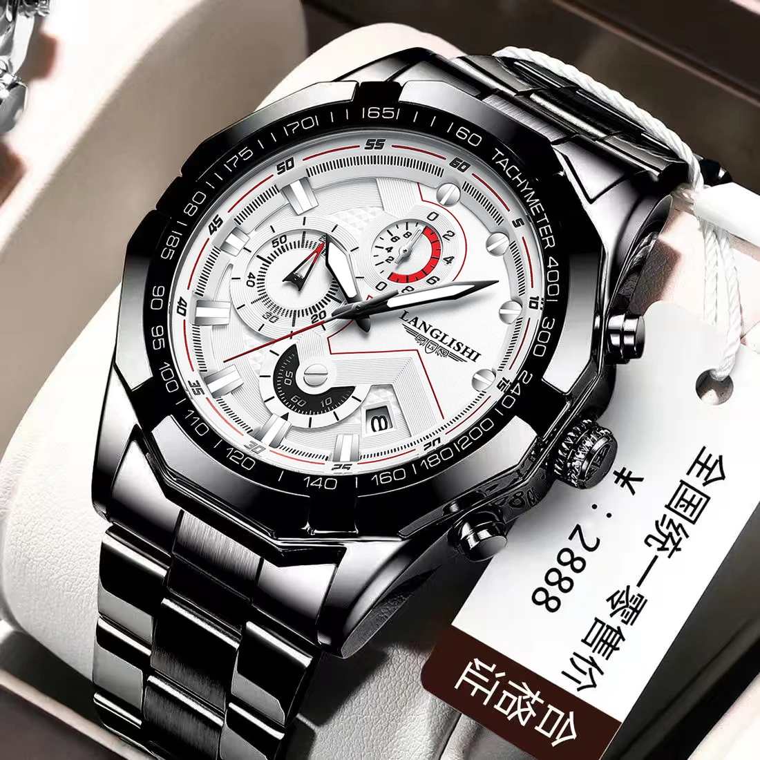 LANGLISHI 2021 Mens Watches Big Dial Sport Wristwatch Top Brand Luxury Quartz Clock Watch Man Waterproof Sport Relogio Masculino