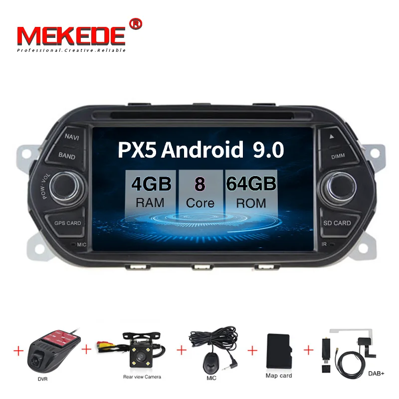 Android 9,0 автомобильный стерео gps для Fiat Tipo Egea Dodge Neon Радио DVD WiFi Аудио Видео навигация задняя камера
