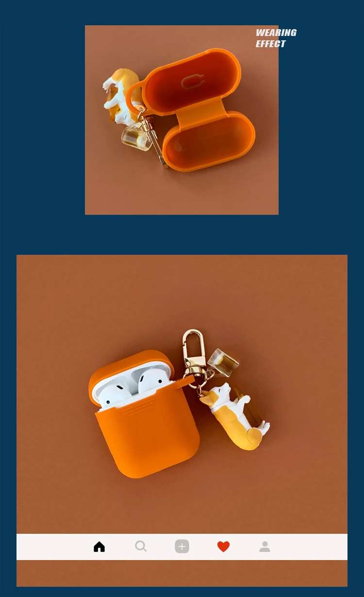 Для Apple Airpods чехол Drunk Corgi беспроводной Bluetooth защитный чехол для наушников зарядная коробка Защитная крышка для Airpods